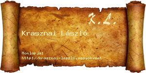 Krasznai László névjegykártya